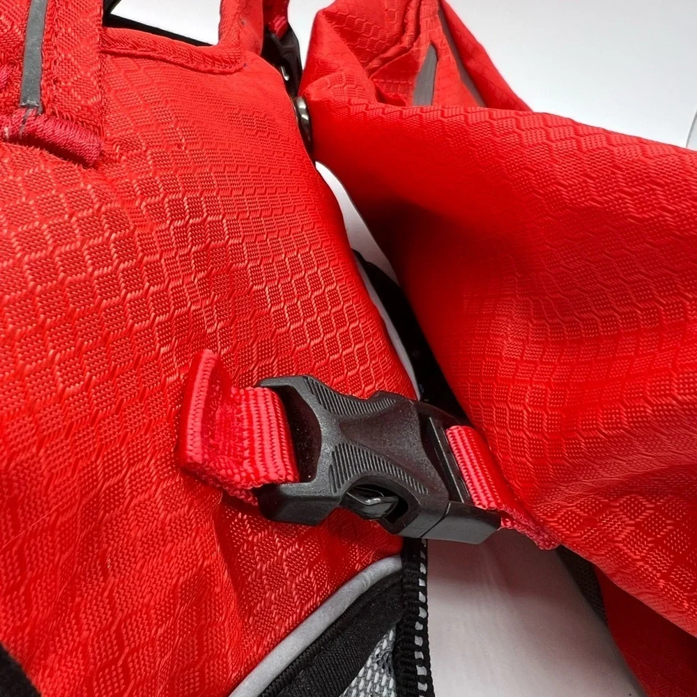 Arcadia Trail Ultimate Backpack Dog Harness Red and Gray Size Medium